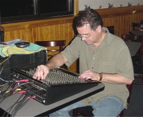 Ken at the mixing board