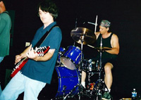Garner playing drums for BIG PHREDD AND THE SPEDS
